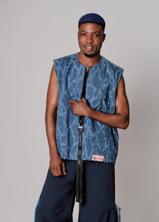 Sleeveless Denim Vest