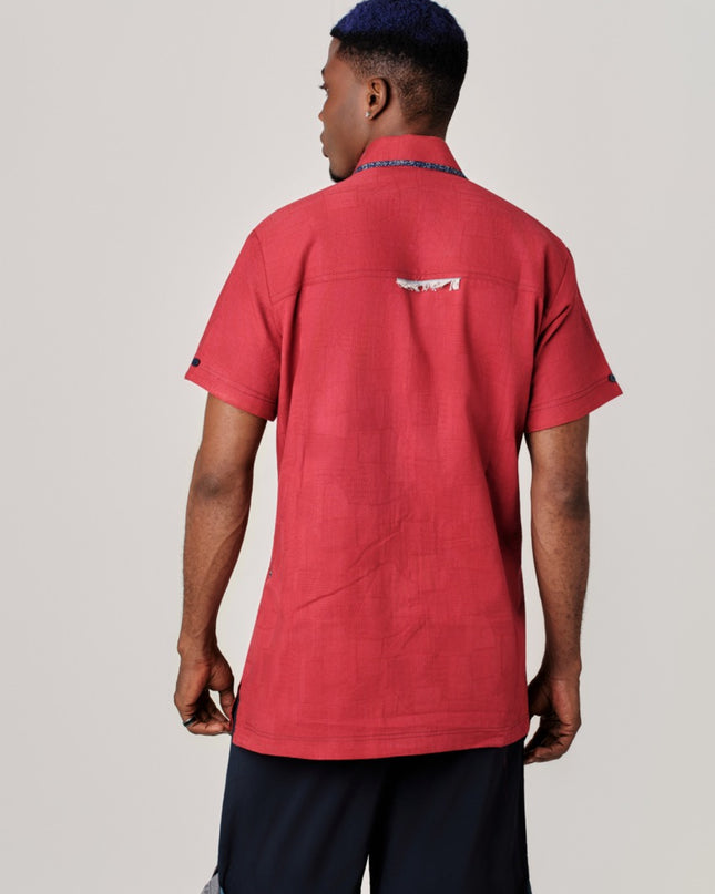 Red Short Sleeve Shirt