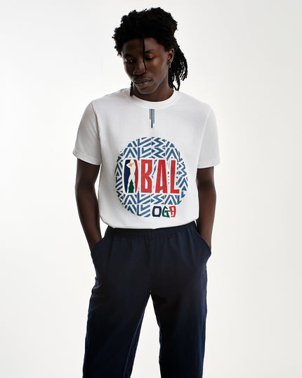 BAL OGA WHITE UNISEX T-SHIRT