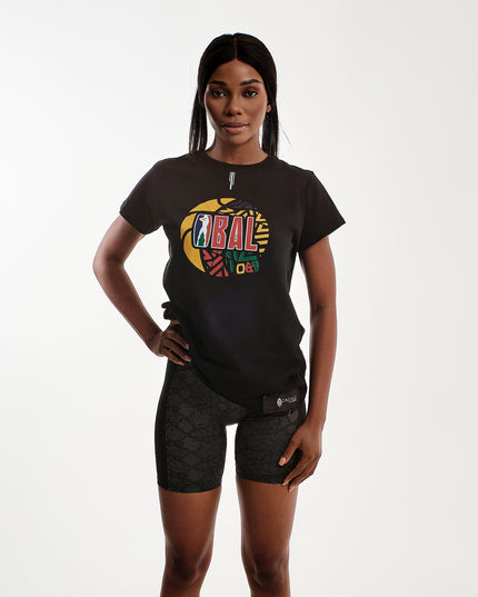 BAL OGA FEMALE BLACK T-SHIRT
