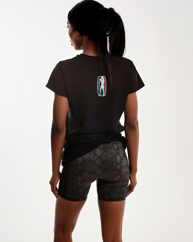 BAL OGA FEMALE BLACK T-SHIRT